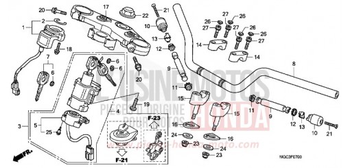 ROHRGRIFF/OBERE BRUECKE CB1100AD de 2013
